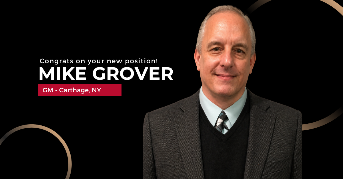 Mike Grover - GM Carthage, NY Paperboard Mill